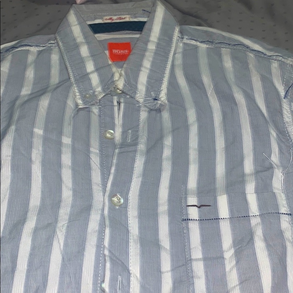 Hugo Boss hand crafted button down shirt